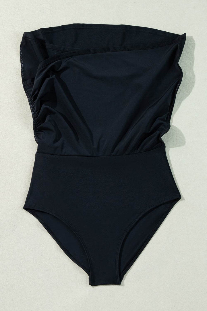 Black Crossover Bikini Tank and Skort Swimwear - Fashion Queen -  19
