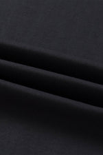 Load image into Gallery viewer, Black Drawstring Elastic Waist Casual Wide Leg Pants - Fashion Queen -  17
