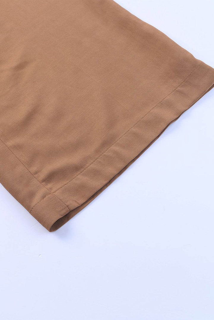 Black Drawstring Elastic Waist Casual Wide Leg Pants - Fashion Queen -  24