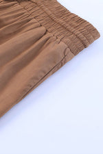 Load image into Gallery viewer, Black Drawstring Elastic Waist Casual Wide Leg Pants - Fashion Queen -  25
