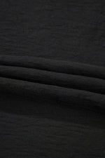Load image into Gallery viewer, Black Drawstring Frilled Waist Wide Leg Utility Trousers - Fashion Queen -  19
