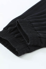 Load image into Gallery viewer, Black Drawstring Waist Spaghetti Straps Jumpsuit - Fashion Queen -  7
