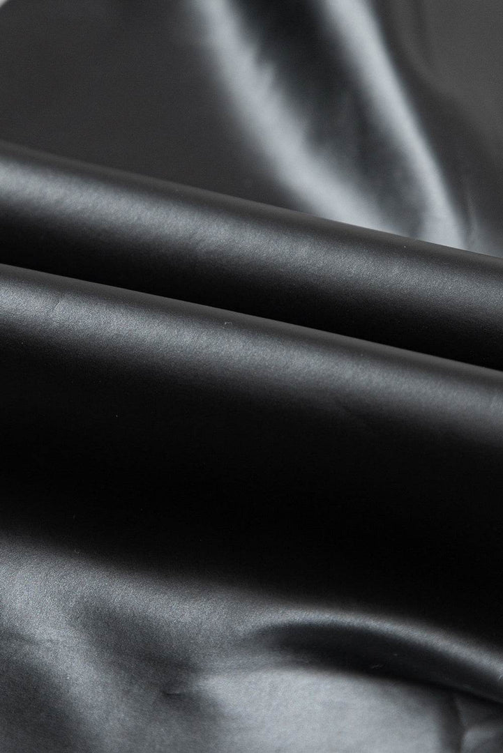 Black Faux Leather Zipped Detail Leggings - Fashion Queen -  13