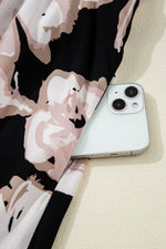 Load image into Gallery viewer, Black Floral Cutout Square Neck Knot Back Sleeveless Maxi Dress - Fashion Queen -  15

