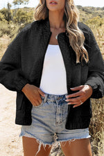 Load image into Gallery viewer, Black Floral Quilted Jacket - Fashion Queen -  5
