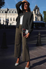 Load image into Gallery viewer, Black Floral Quilted Jacket - Fashion Queen -  7
