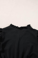 Load image into Gallery viewer, Black Flutter Sleeve Bodice Splicing Leopard Print Dress - Fashion Queen -  18
