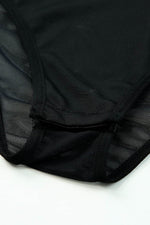 Load image into Gallery viewer, Black High Neck Sleeveless Diamante Bodysuit - Fashion Queen -  15
