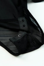 Load image into Gallery viewer, Black High Neck Sleeveless Diamante Bodysuit - Fashion Queen -  16
