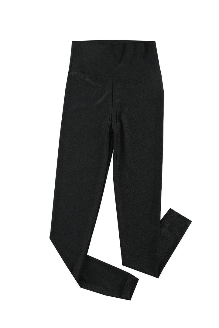 Black High Rise Tight Leggings with Waist Cincher - Fashion Queen -  12