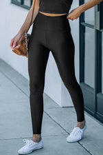 Load image into Gallery viewer, Black High Rise Tight Leggings with Waist Cincher - Fashion Queen -  3
