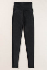 Load image into Gallery viewer, Black High Rise Tight Leggings with Waist Cincher - Fashion Queen -  7
