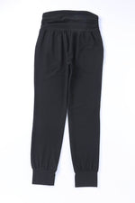 Load image into Gallery viewer, Black High Waist Pleated Pocket Leggings - Fashion Queen -  14
