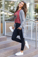 Load image into Gallery viewer, Black High Waist Pleated Pocket Leggings - Fashion Queen -  8
