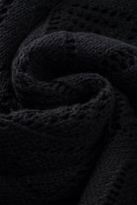 Load image into Gallery viewer, Black Hollow-out Openwork Knit Cardigan - Fashion Queen -  10
