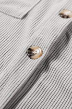 Load image into Gallery viewer, Black Hooded Drawstring Pockets Corduroy Shacket - Fashion Queen -  26
