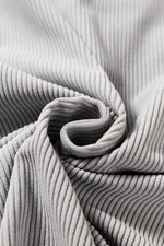 Load image into Gallery viewer, Black Hooded Drawstring Pockets Corduroy Shacket - Fashion Queen -  28
