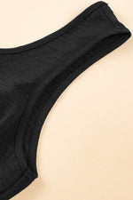Load image into Gallery viewer, Black Knotted Backless Elastic Waist Sleeveless Romper - Fashion Queen -  13
