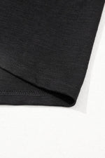 Load image into Gallery viewer, Black Layered Ruffle Short Sleeve Round Neck Top - Fashion Queen -  14
