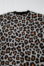 Load image into Gallery viewer, Black Leopard Patched Pocket Open Front Cardigan - Fashion Queen -  15
