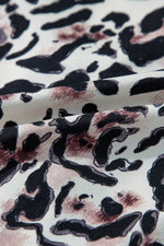 Load image into Gallery viewer, Black Leopard Print Buttoned Front 3/4 Sleeve Tiered Ruffled Hem Dress - Fashion Queen -  18
