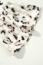 Load image into Gallery viewer, Black Leopard Print Buttoned Front 3/4 Sleeve Tiered Ruffled Hem Dress - Fashion Queen -  23
