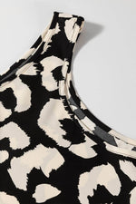 Load image into Gallery viewer, Black Leopard Print U Neck Sleeveless High Waist Dress - Fashion Queen -  11
