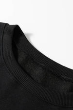 Load image into Gallery viewer, Black Loose Patchwork Crewneck Plus Size Sweatshirt - Fashion Queen -  17
