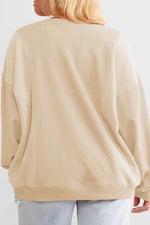 Load image into Gallery viewer, Black Loose Patchwork Crewneck Plus Size Sweatshirt - Fashion Queen -  25
