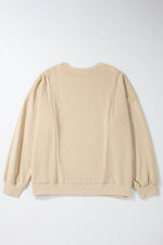 Load image into Gallery viewer, Black Loose Patchwork Crewneck Plus Size Sweatshirt - Fashion Queen -  27
