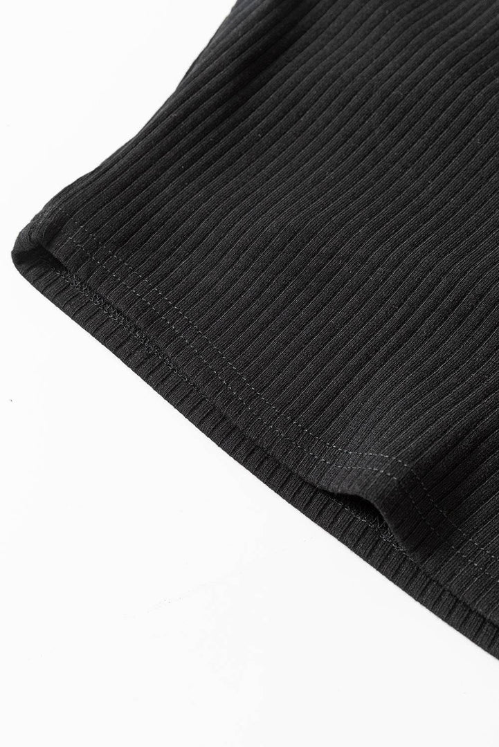 Black Mesh Long Sleeve Slim Fit Bodysuit - Fashion Queen -  12