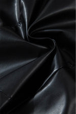 Load image into Gallery viewer, Black PU Leather Side Slits Slim Fit High Waist Mini Skirt - Fashion Queen -  10
