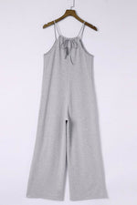 Load image into Gallery viewer, Black Patch Pockets Spaghetti Strap Wide Leg Jumpsuit - Fashion Queen -  25
