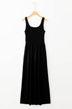 Load image into Gallery viewer, Black Peekaboo Wide Leg Square Neck Sleeveless Jumpsuit - Fashion Queen -  5
