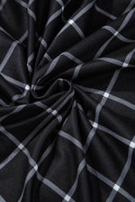Load image into Gallery viewer, Black Plaid Colorblock Edge Open Cardigan with Pocket - Fashion Queen -  14
