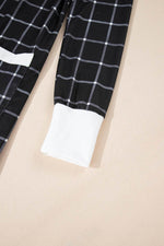 Load image into Gallery viewer, Black Plaid Colorblock Edge Open Cardigan with Pocket - Fashion Queen -  9
