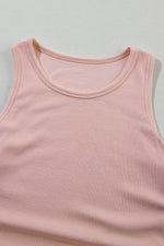Load image into Gallery viewer, Black Plain Ruched Side Slim Tank Top - Fashion Queen -  19
