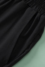 Load image into Gallery viewer, Black Plus Size Frill High Waist Pocketed Soft Pants - Fashion Queen -  15
