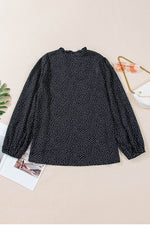 Load image into Gallery viewer, Black Plus Size Leopard Print Notch V Neck Blouse - Fashion Queen -  10
