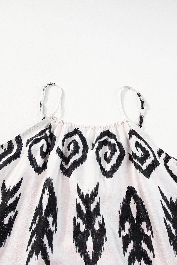 Black Plus Size Western Print Halter Maxi Dress - Fashion Queen -  14