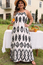 Load image into Gallery viewer, Black Plus Size Western Print Halter Maxi Dress - Fashion Queen -  4

