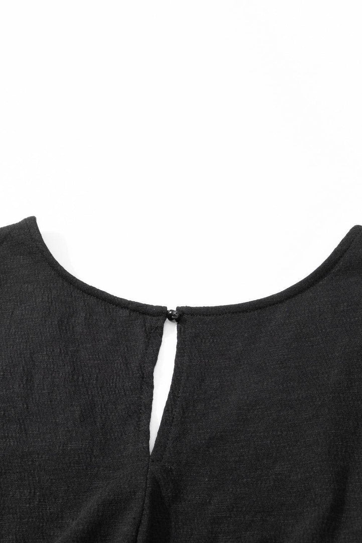 Black Plus Smocked High Waist Sleeveless V Neck Jumpsuit - Fashion Queen -  13
