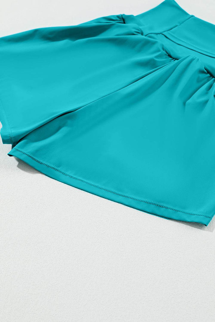 Black Pocketed Wide Waistband Swim Shorts - Fashion Queen -  15