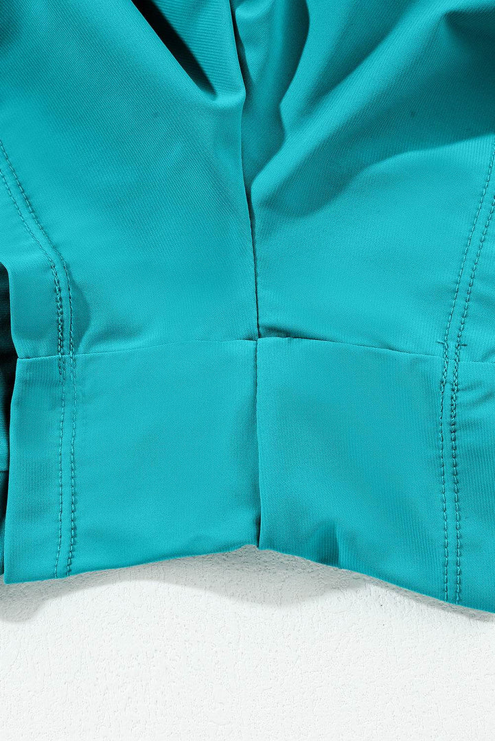 Black Pocketed Wide Waistband Swim Shorts - Fashion Queen -  18