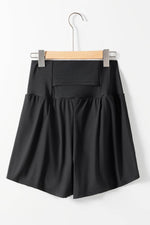 Load image into Gallery viewer, Black Pocketed Wide Waistband Swim Shorts - Fashion Queen -  2
