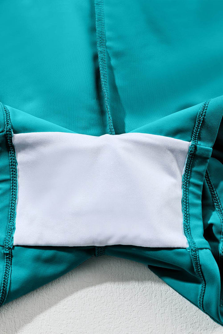 Black Pocketed Wide Waistband Swim Shorts - Fashion Queen -  20