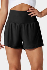 Load image into Gallery viewer, Black Pocketed Wide Waistband Swim Shorts - Fashion Queen -  23
