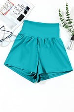 Load image into Gallery viewer, Black Pocketed Wide Waistband Swim Shorts - Fashion Queen -  4
