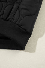 Load image into Gallery viewer, Black Quilted Drawstring Hooded Zip Up Puffer Vest - Fashion Queen -  14
