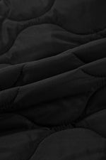 Load image into Gallery viewer, Black Quilted Drawstring Hooded Zip Up Puffer Vest - Fashion Queen -  15
